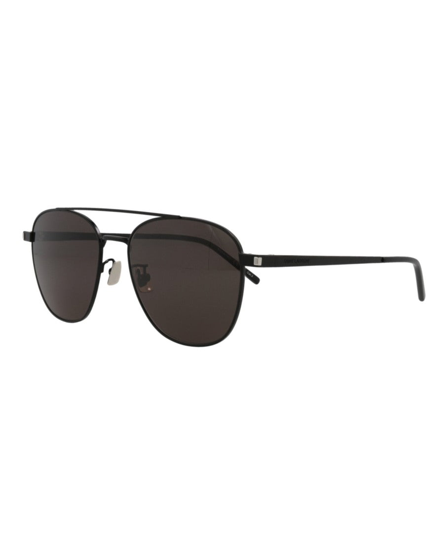 Saint Laurent Aviator-Frame Metal Sunglasses