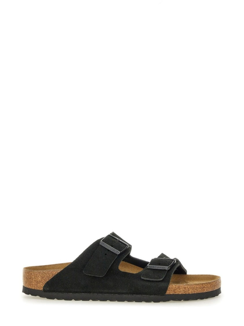 Birkenstock Two-Strap Leather Sandals With Contoured Footbed