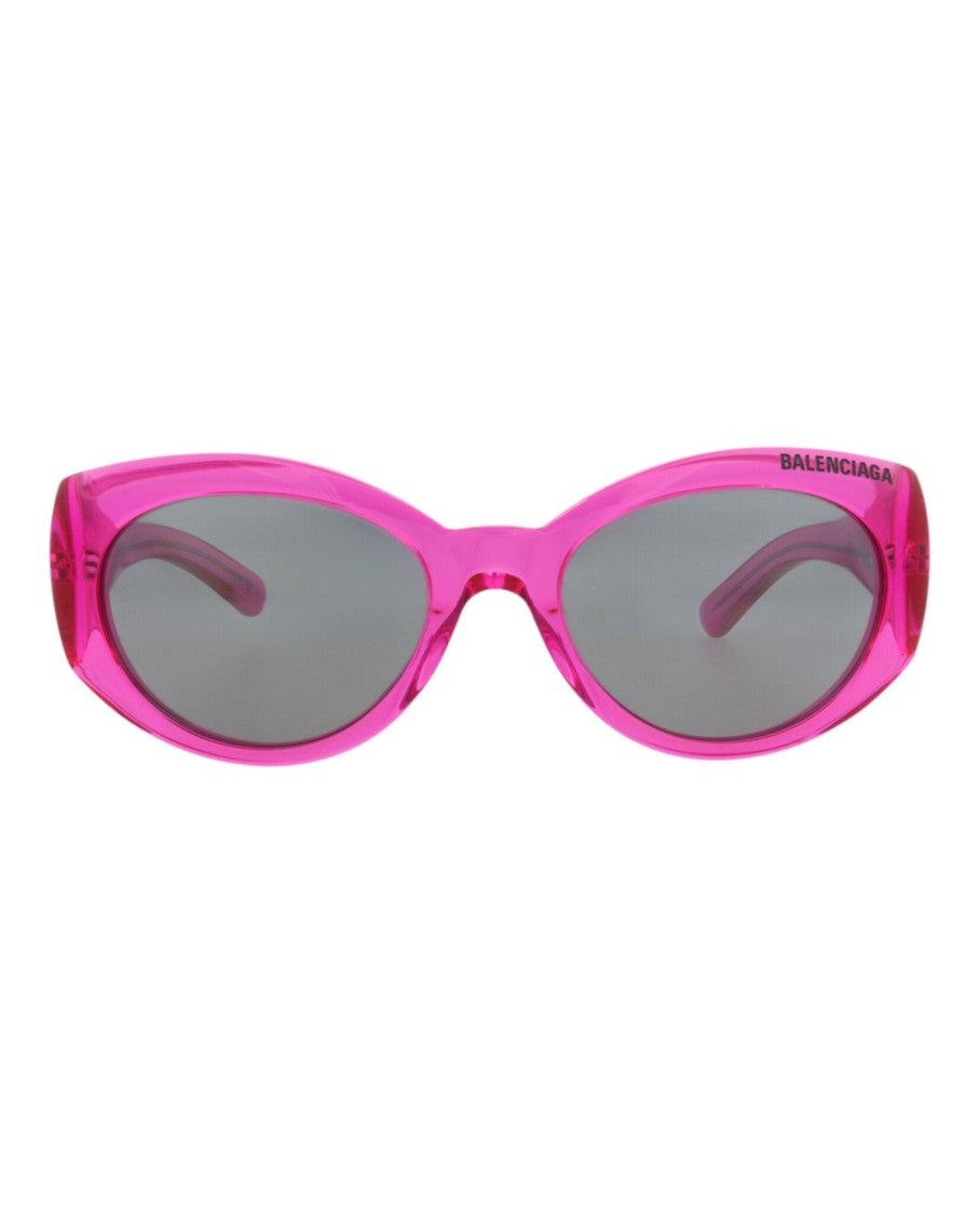 Balenciaga Round-Frame Recycled Acetate Sunglasses
