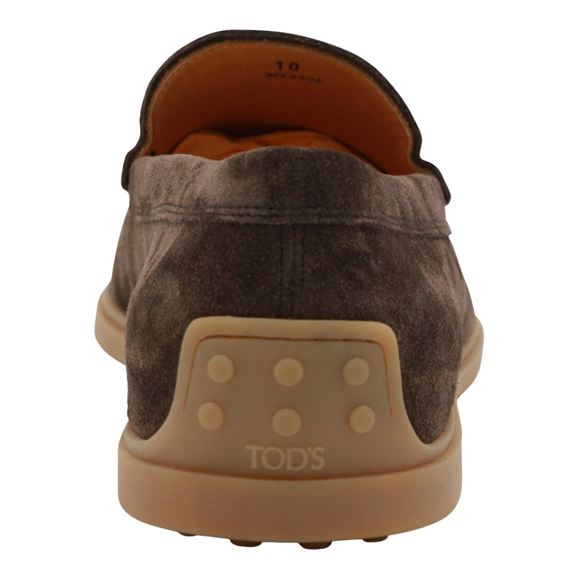 Tod's Moccasin-Inspired Brown Suede Loafers With Textured Sole