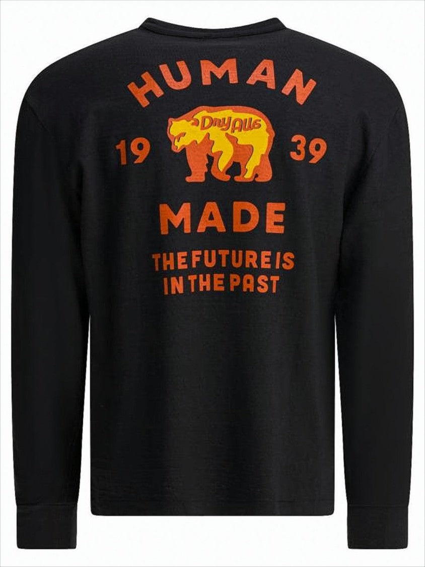 Humanmade Long-Sleeve Graphic T-Shirt With Heart Logo