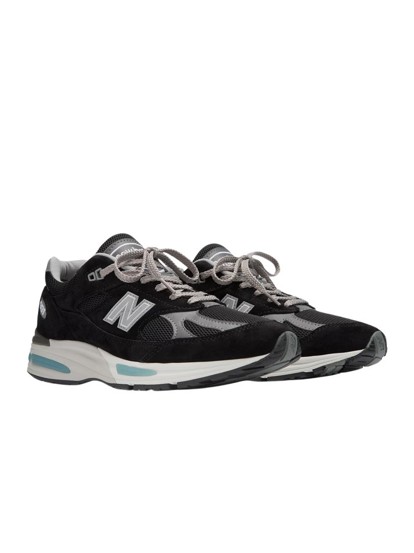 New Balance Mesh And Suede Black Sneakers
