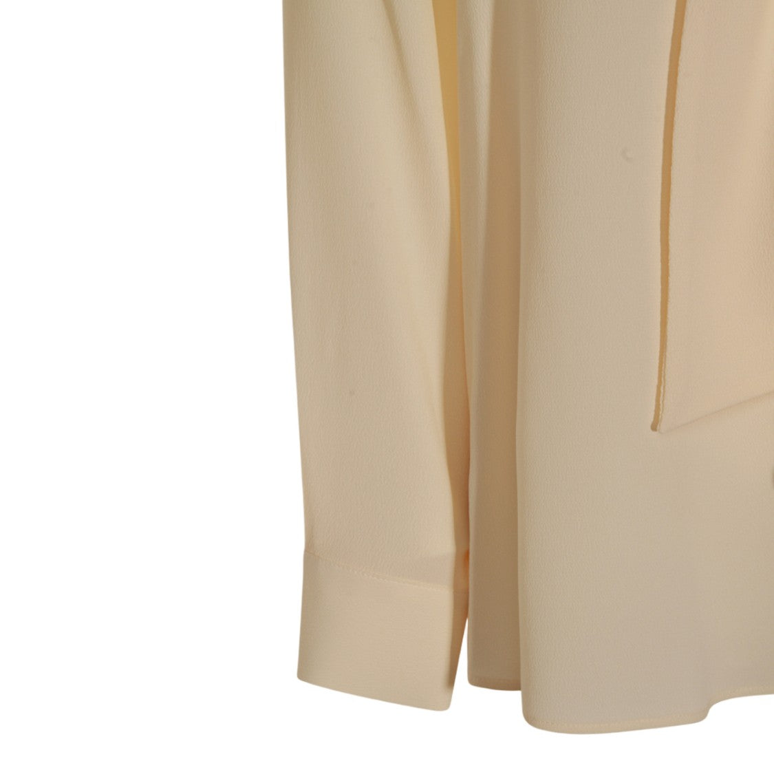 Glanshirt Flowing Blouse With Bow Tie Detail