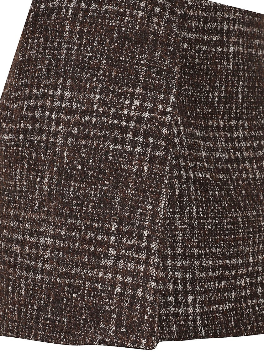Iro Mini Skirt With Tailored Fit And Side Slit Detail