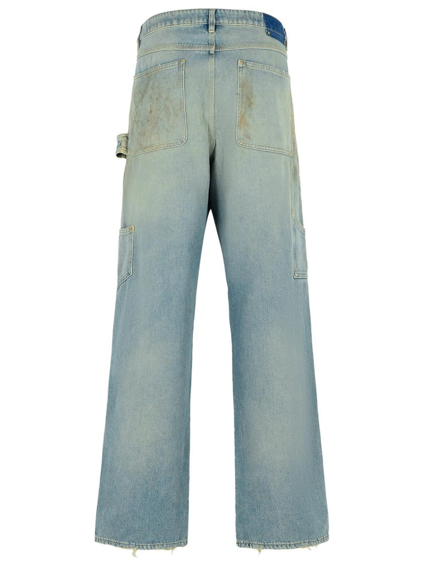Golden Goose Light Blue Cotton Jeans