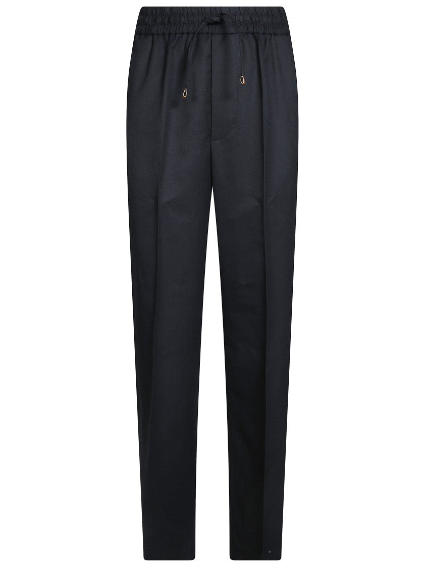 Drôle De Monsieur Elastic Waist Tailored Straight-Leg Pants