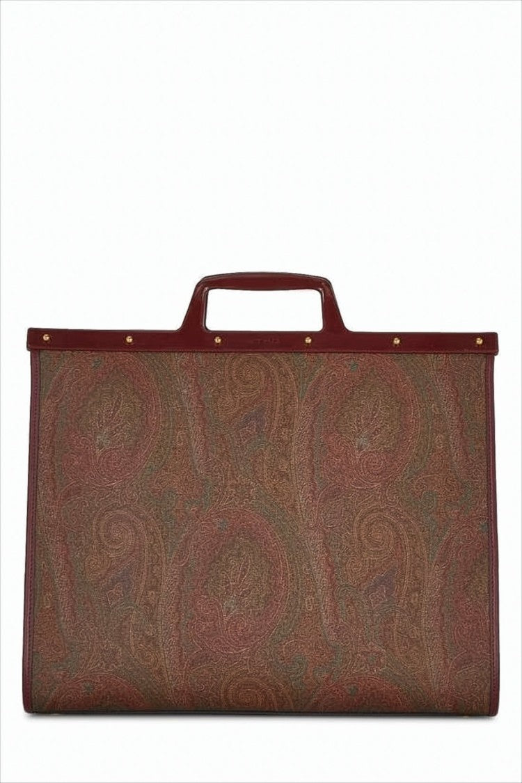 Etro Structured Paisley Tote Bag