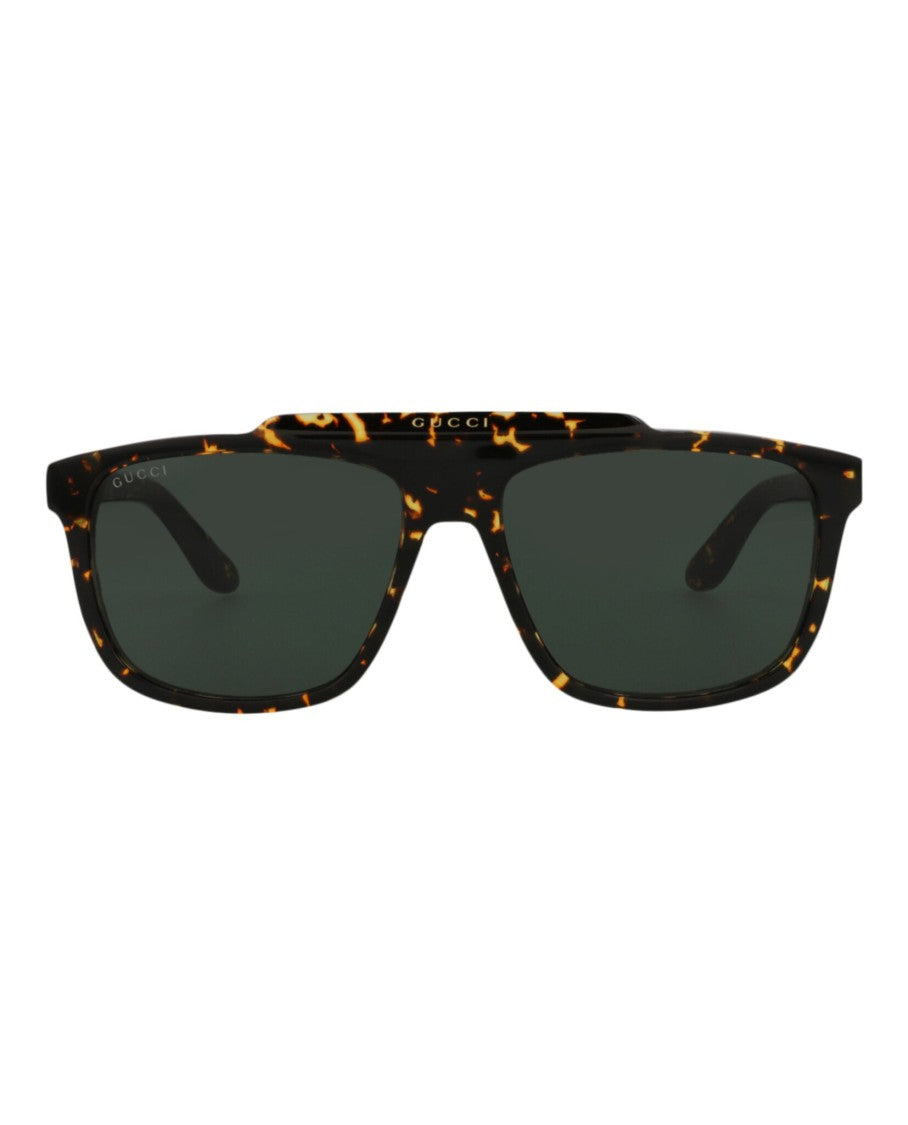 Gucci Aviator-Frame Acetate Sunglasses With Tortoiseshell Pattern