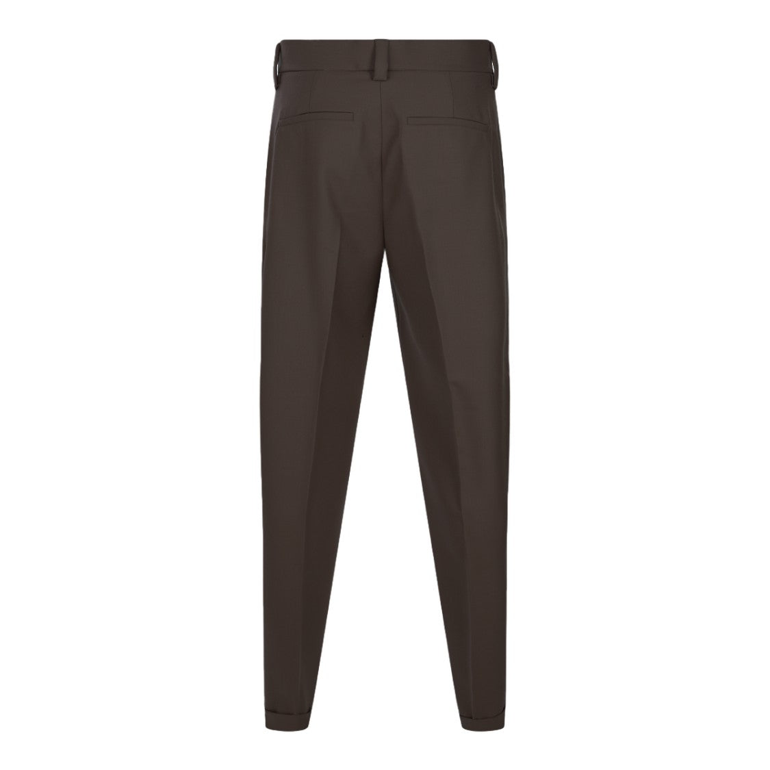 Antonelli Firenze Tailored Brown Trousers With High Waist