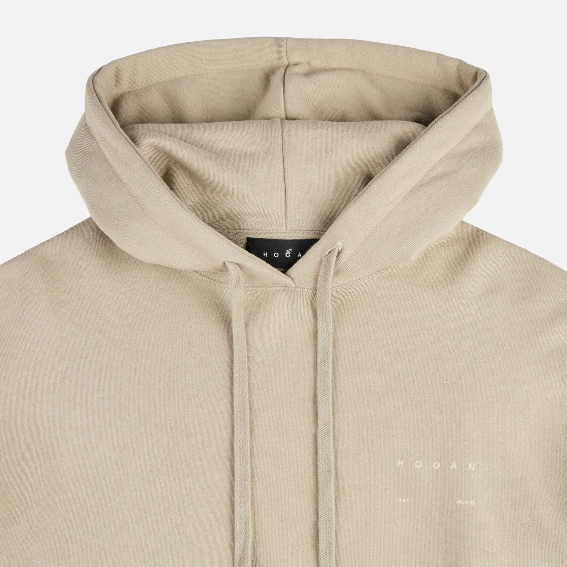 Hogan Ecru Hoodie Sweatshirt