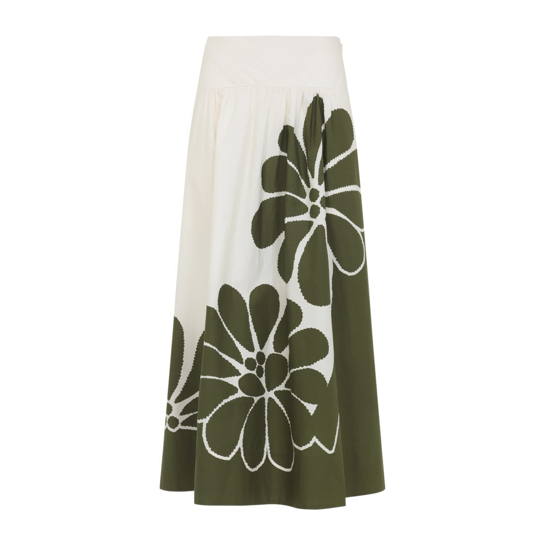 Farm Rio Floral Maxi Skirt With High Waistband