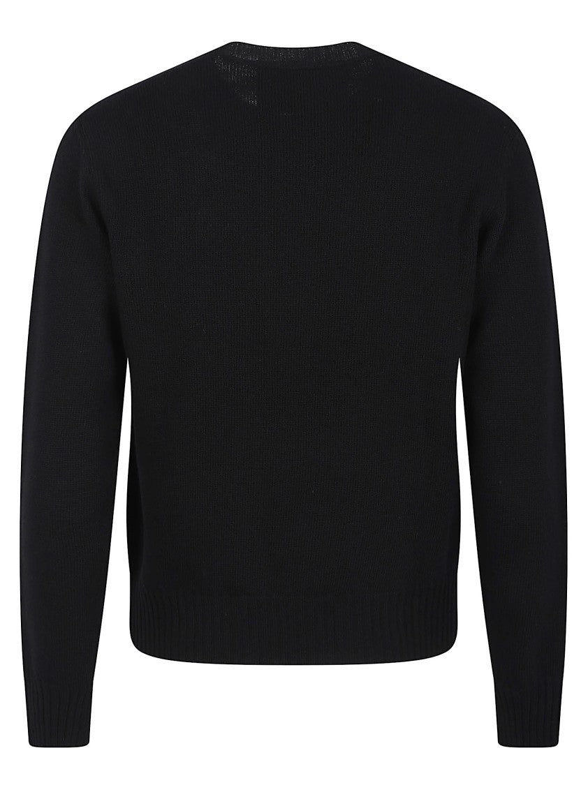 Valentino Garavani Wool Sweater With Cv Panther Detail