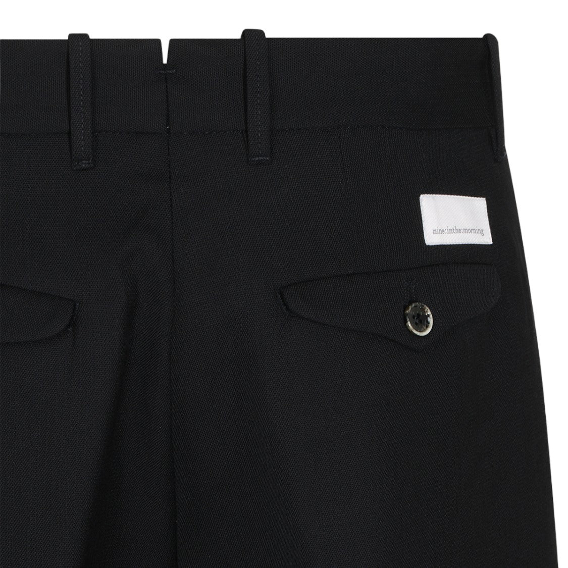 Nine In The Morning Tailored Flap Pocket Straight-Leg Pants