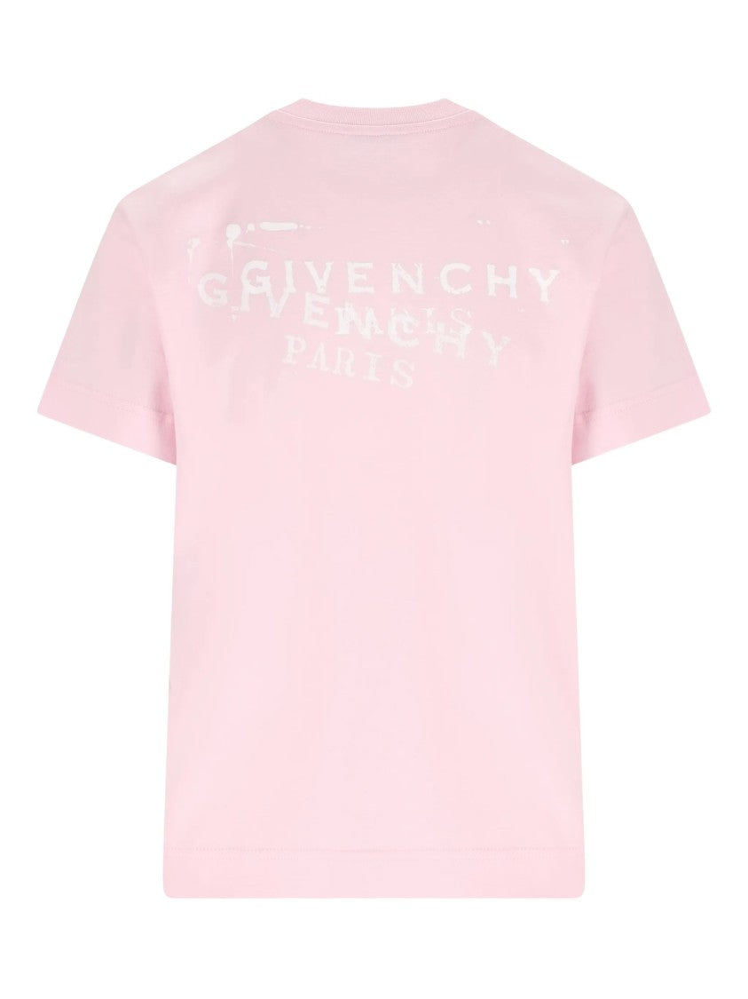 Givenchy Regular Fit Soft Pink Logo T-Shirt