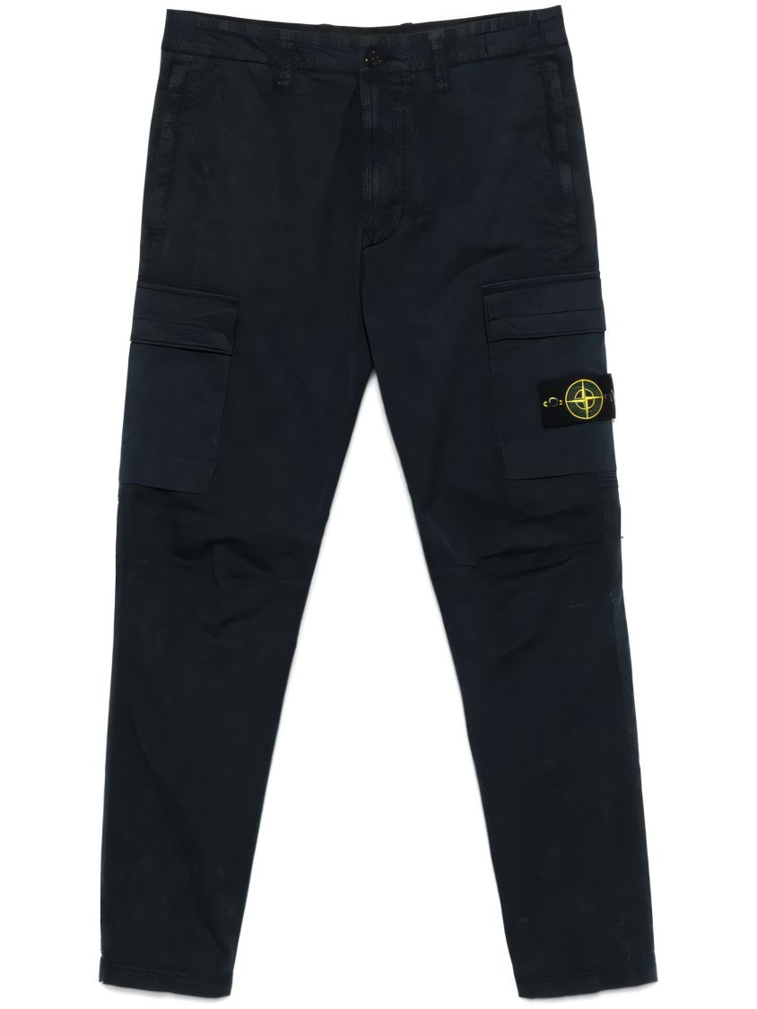 Stone Island Stretch Cotton Blend Cargo Pants