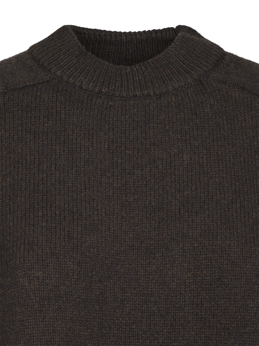 Soeur Cropped Sweater With Ribbed Detailing And Textured Knit