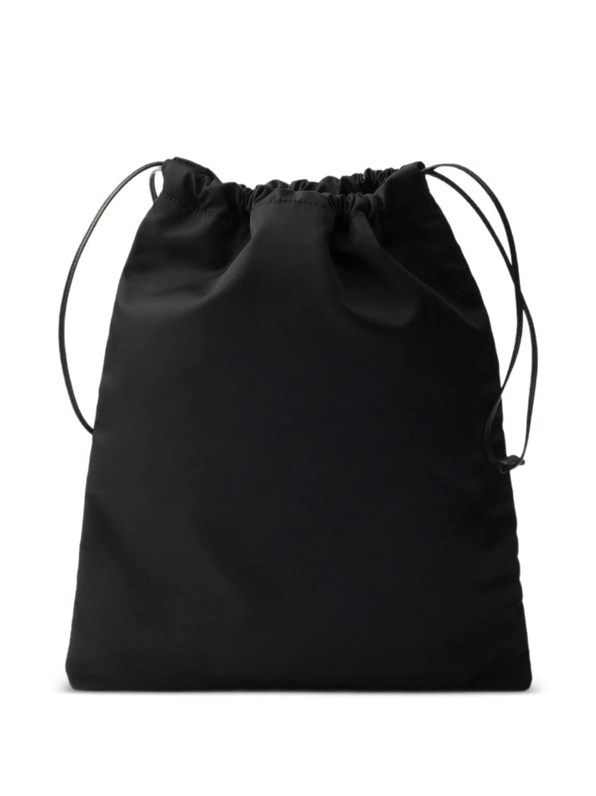 Prada Black Contenitore Minimalist Pouch Bag