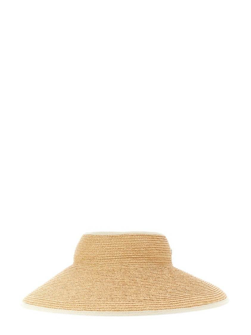 Helen Kaminski Natural Mai Woven Raffia Visor Hat