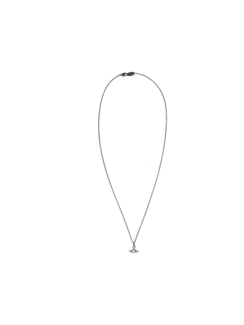 Vivienne Westwood Silver Planet Pendant Gemstone Necklace