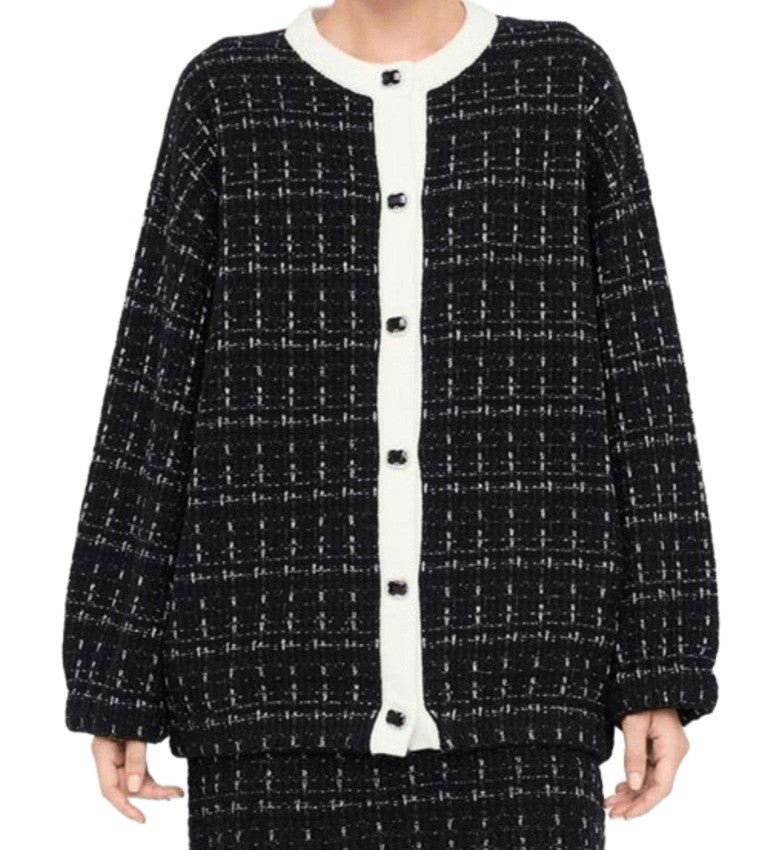 Liu Jo Black And White Checkered Jacket