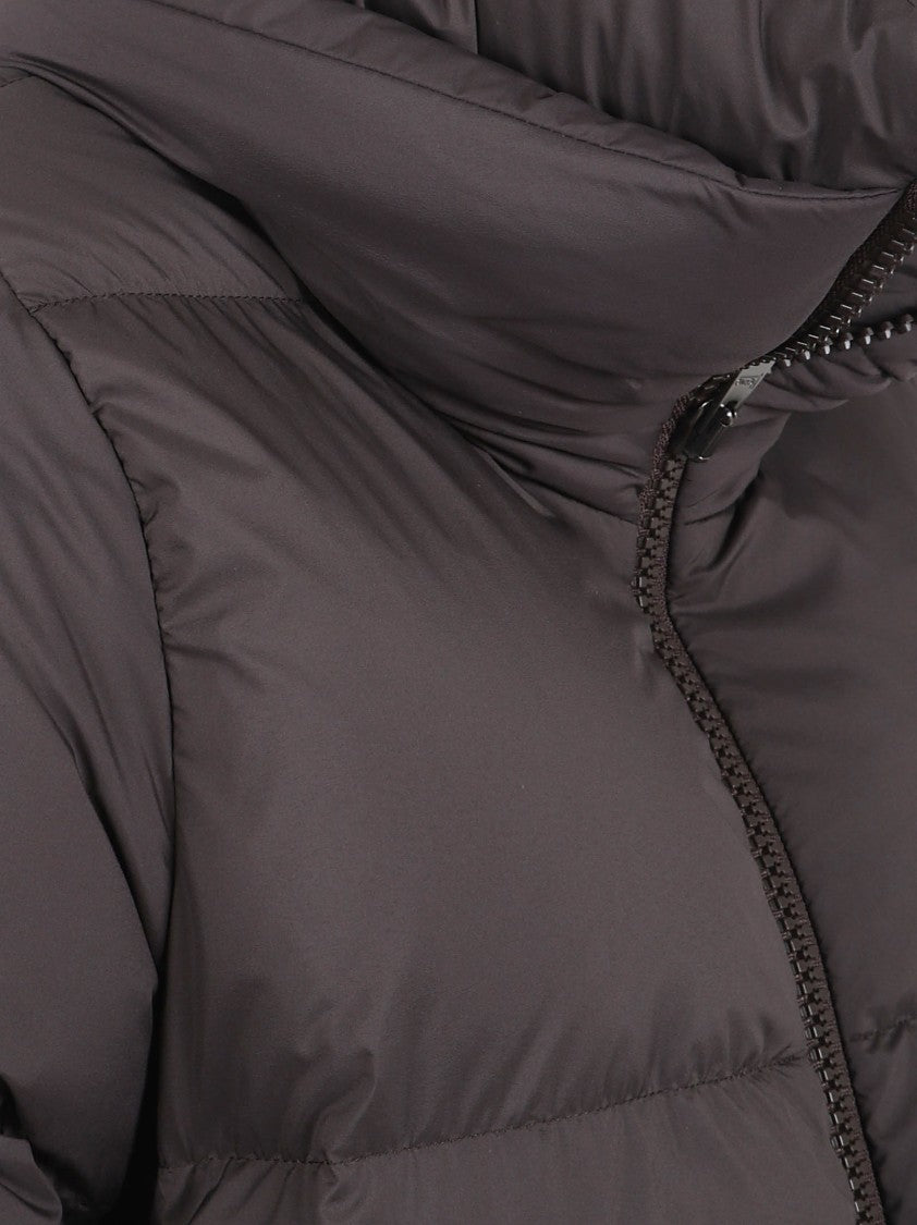 Herno Quilted Down Coat With High Collar