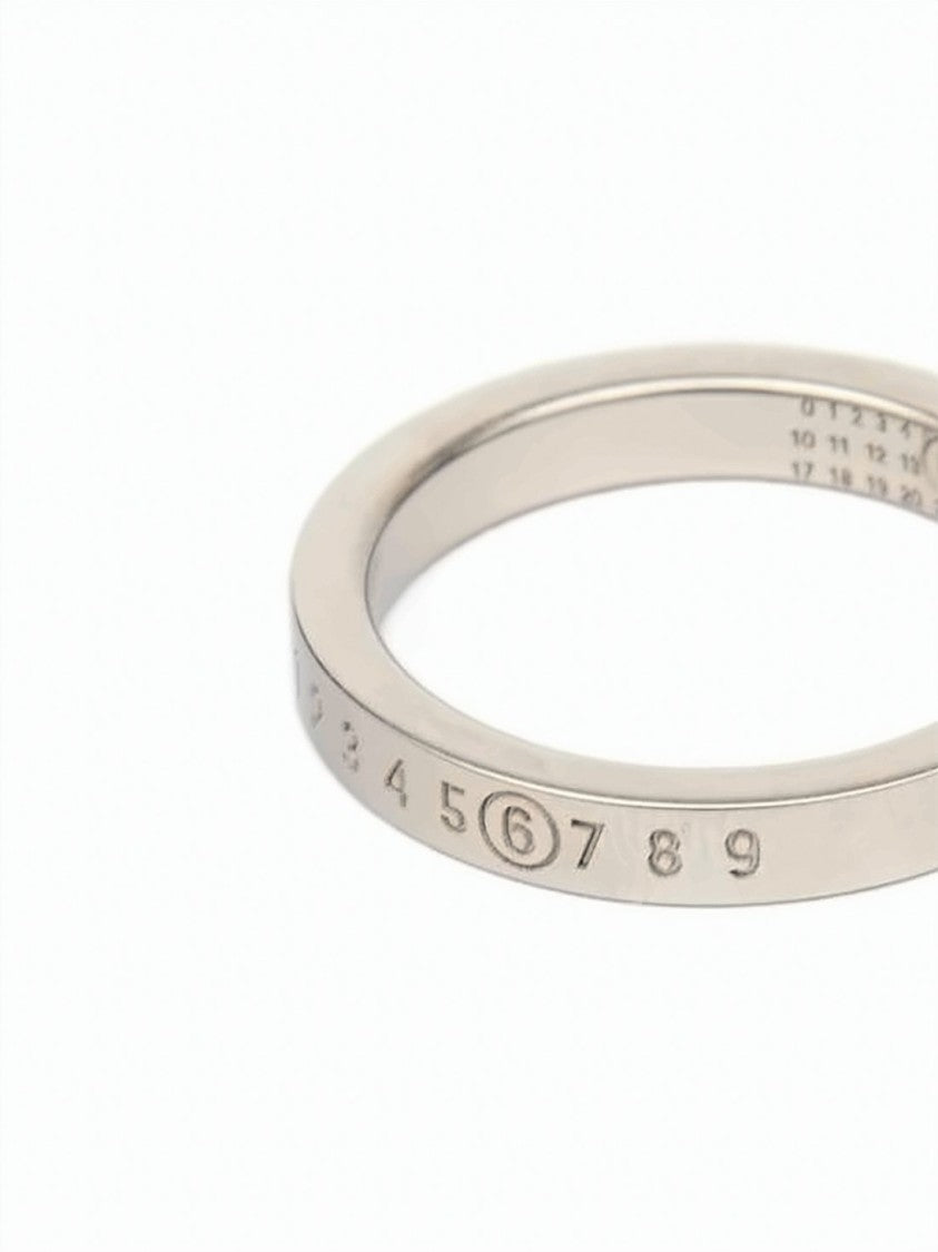 Mm6 By Maison Margiela Polished Brass  Signature Ring
