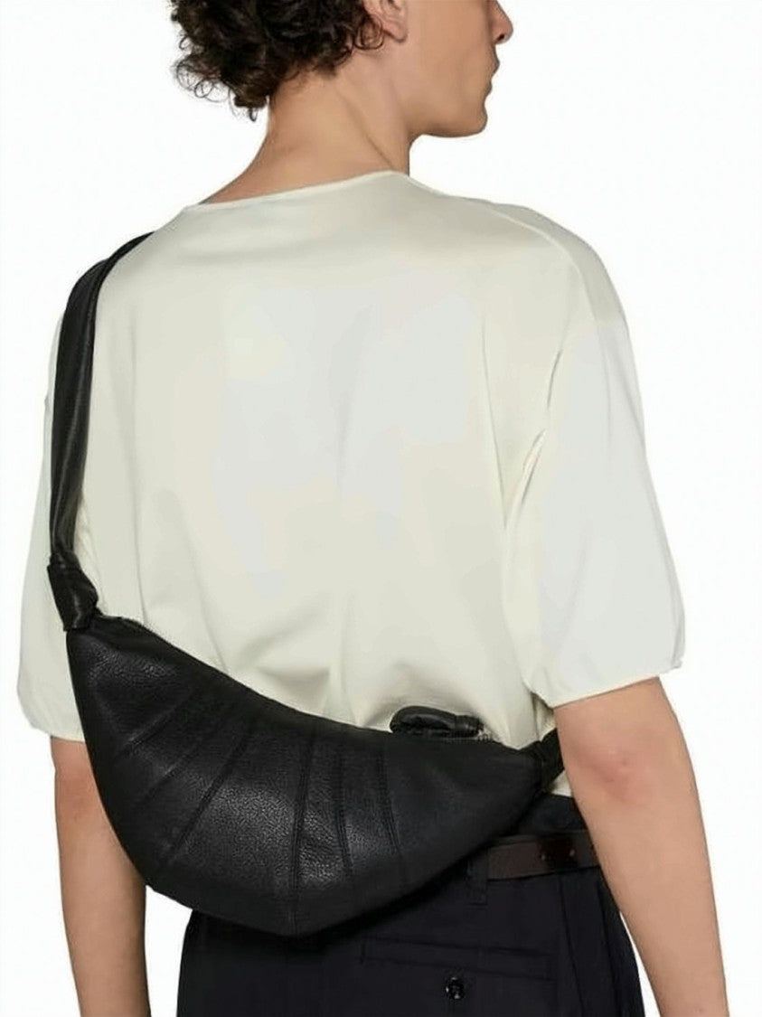 Lemaire Crescent-Shaped Crossbody Bag With Adjustable Strap
