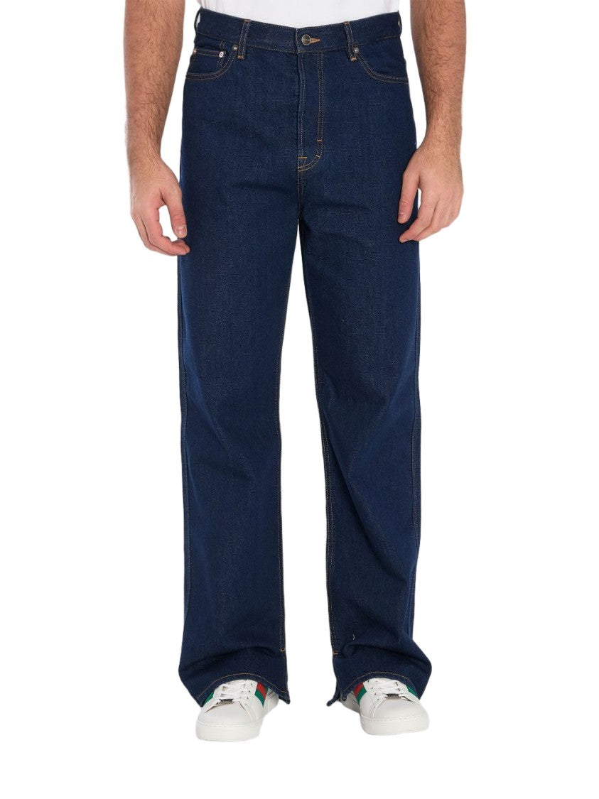 Gucci High-Wait Wide-Leg Jeans