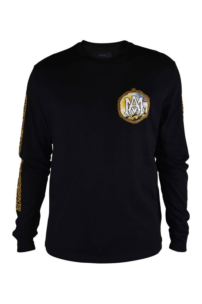 Amiri Graphic Print Long-Sleeve Cotton T-Shirt
