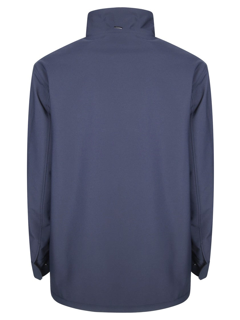 Herno Blue Minimalist Parka