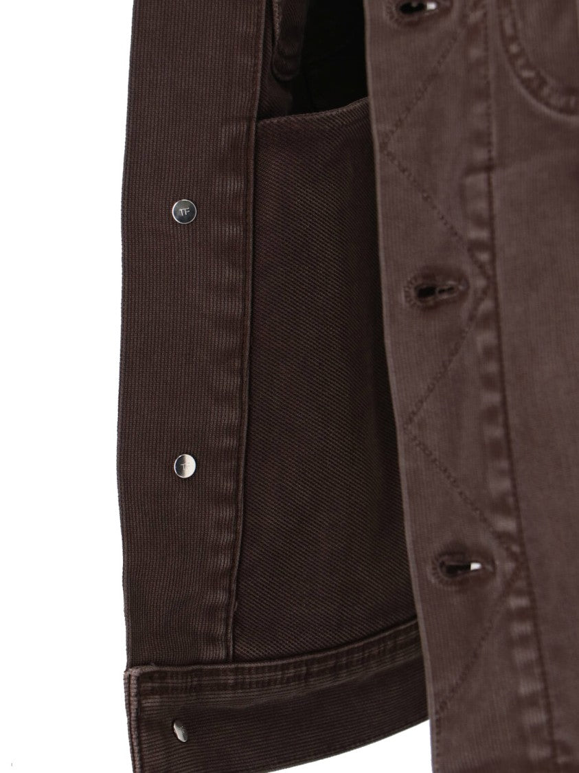 Tom Ford Classic Brown Jacket With Structured Silhouette