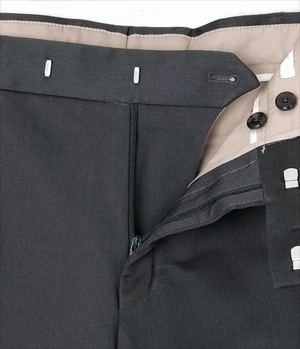 Pt Torino Tailored Grey Straight Pants With Keychain Detail