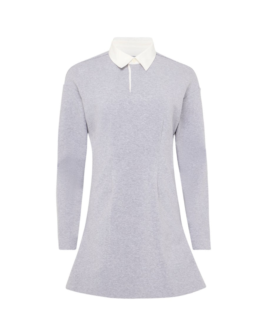 J. W. Anderson Polo Collar Long Sleeve Mini Dress With A-Line Silhouette
