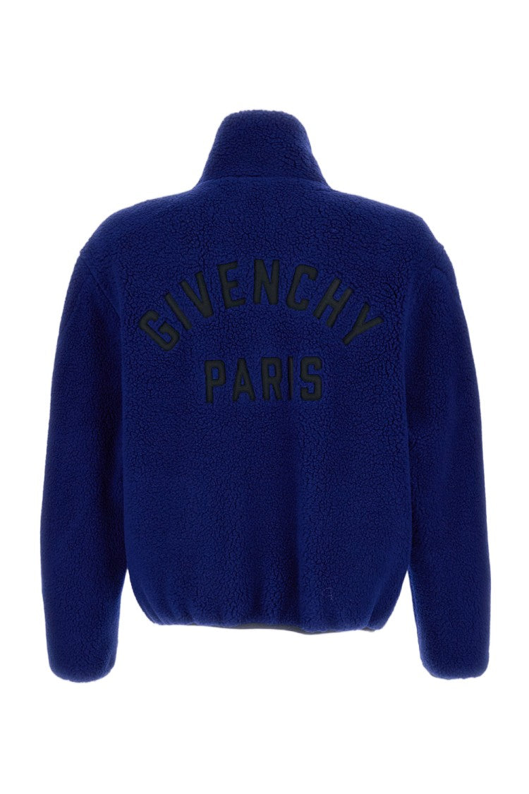 Givenchy Blouson Jacket In Fleece With Couture Stitching