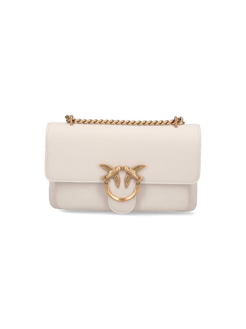 Pinko "Love One Soft" Mini Bag – White