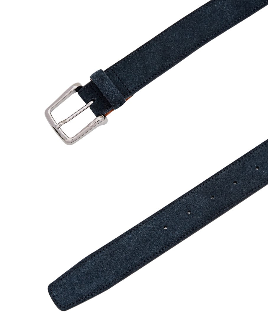 Tod's Blue Suede Belt