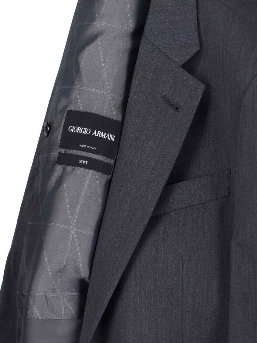 Giorgio Armani Single-Breasted Suit – Black