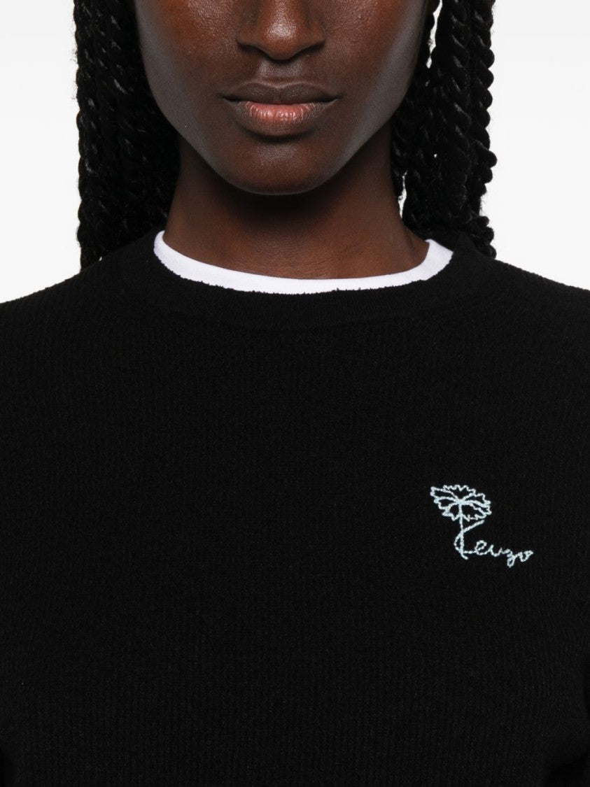 Kenzo Black Crew Neck Knit Sweater