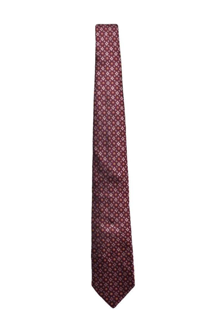 Etro Jacquard Silk Tie - Bordeaux