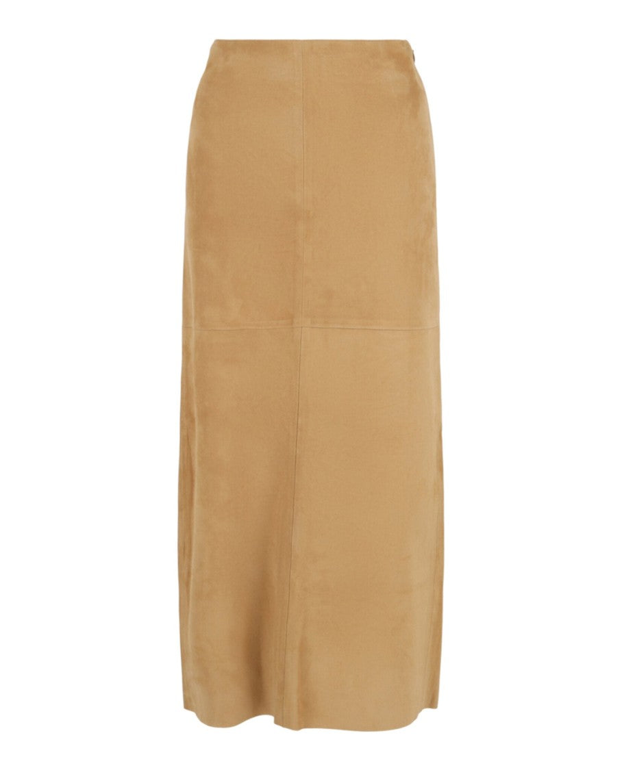 Ferragamo Lambskin Leather Pencil Skirt