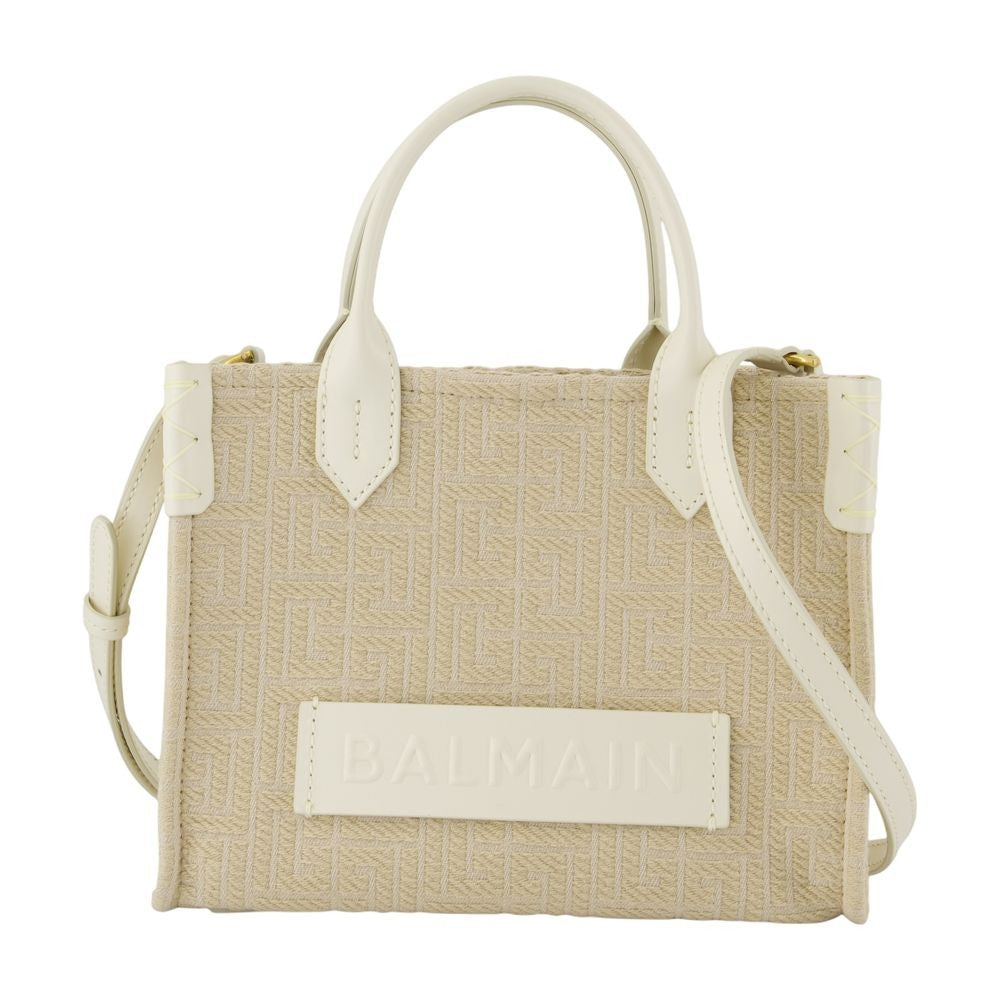 Balmain B-Army Shopper Bag - Leather - Neutral