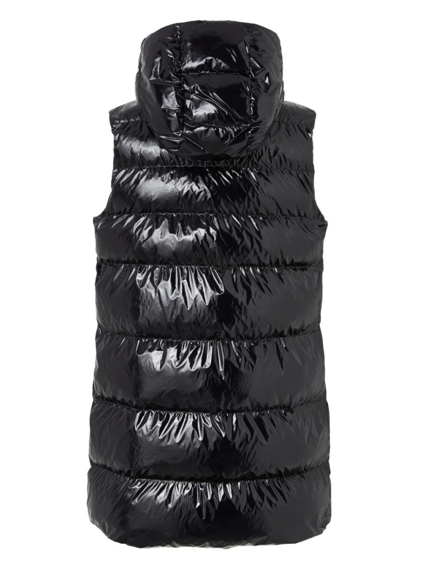 Pinko Puffy Vest With Zip Closure And Hood