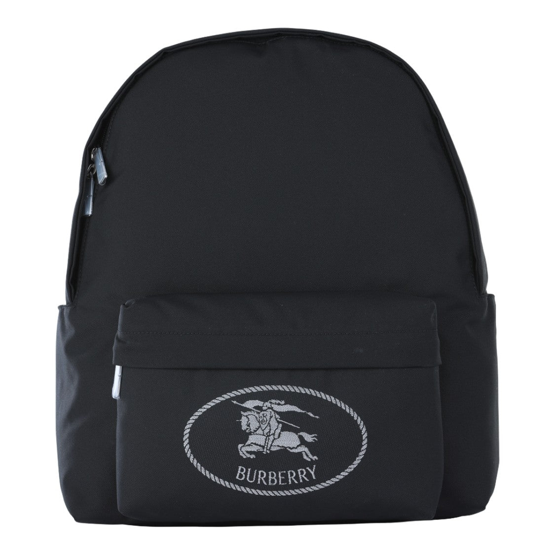 Burberry Black Backpack With Zipper Closure