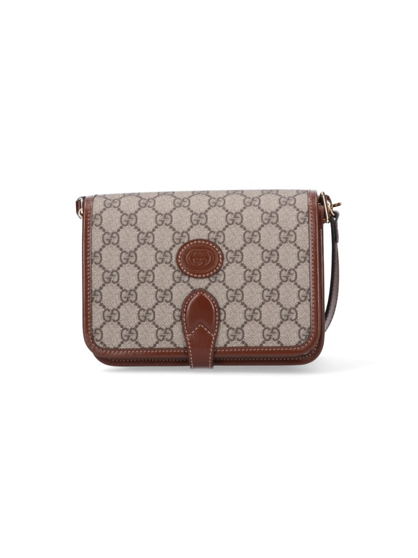 Gucci Mini Gg Supreme Fabric Shoulder Bag