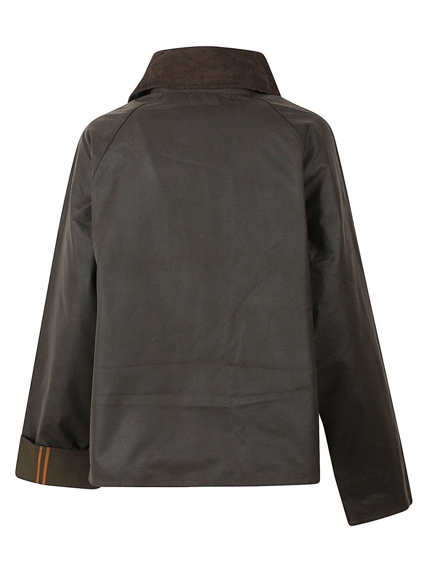 Barbour Modern Spey Cropped Waxed Cotton Jacket