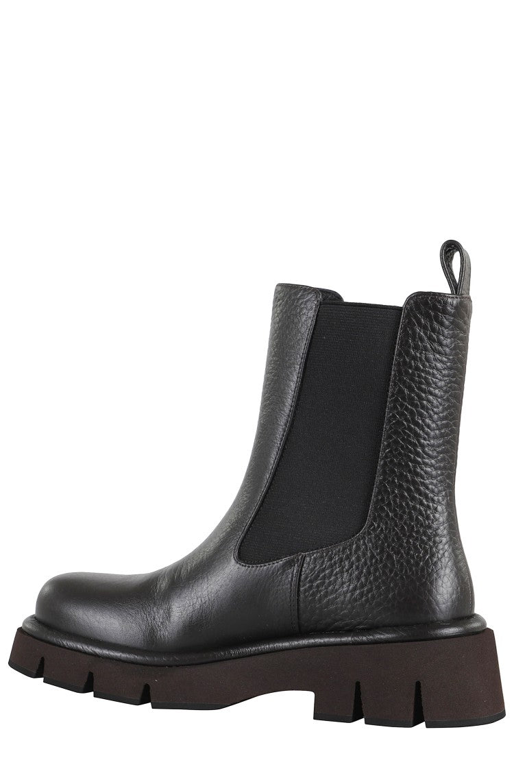 Paloma Barceló Hammered Leather Ankle Boots