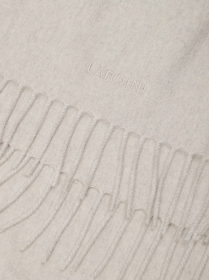 Lardini Finely Woven Cashmere-Blend Fringed Scarf