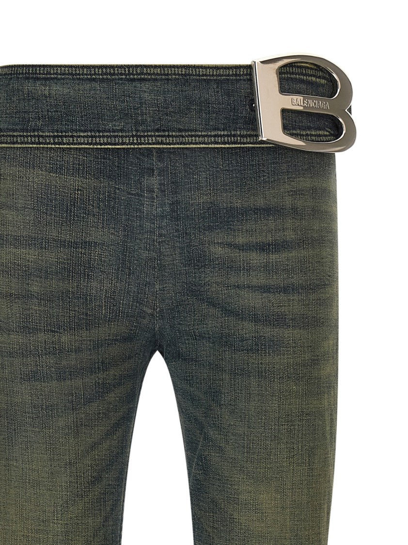 Balenciaga 'Bootcut Buckle' Jeans