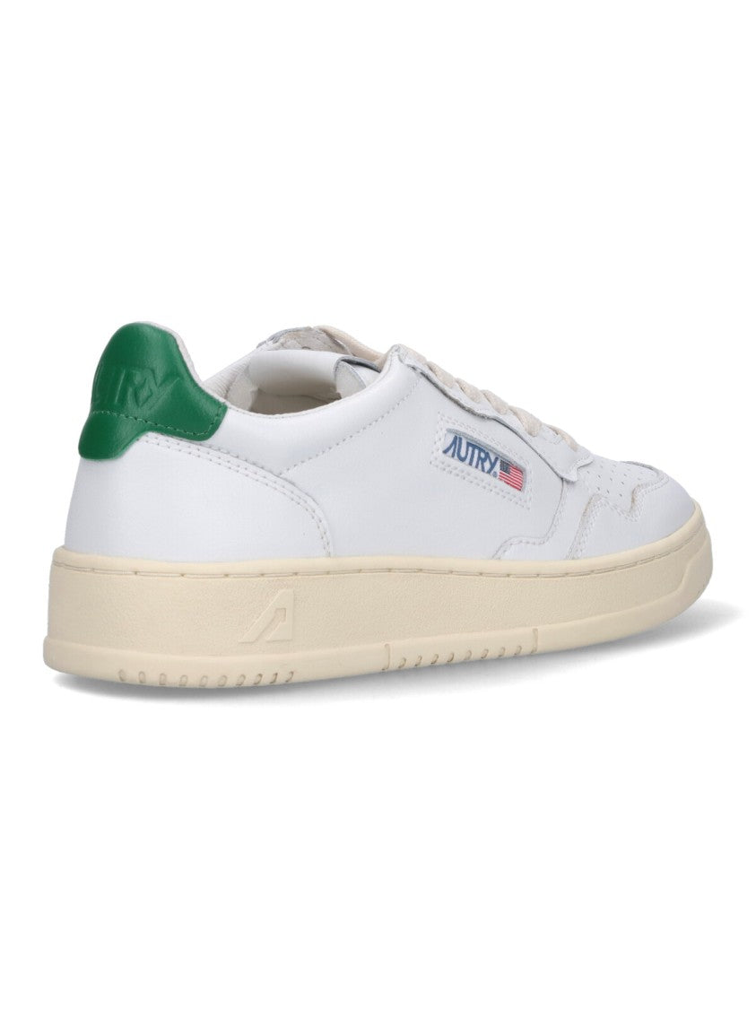 Autry White Medalist Leather Sneakers