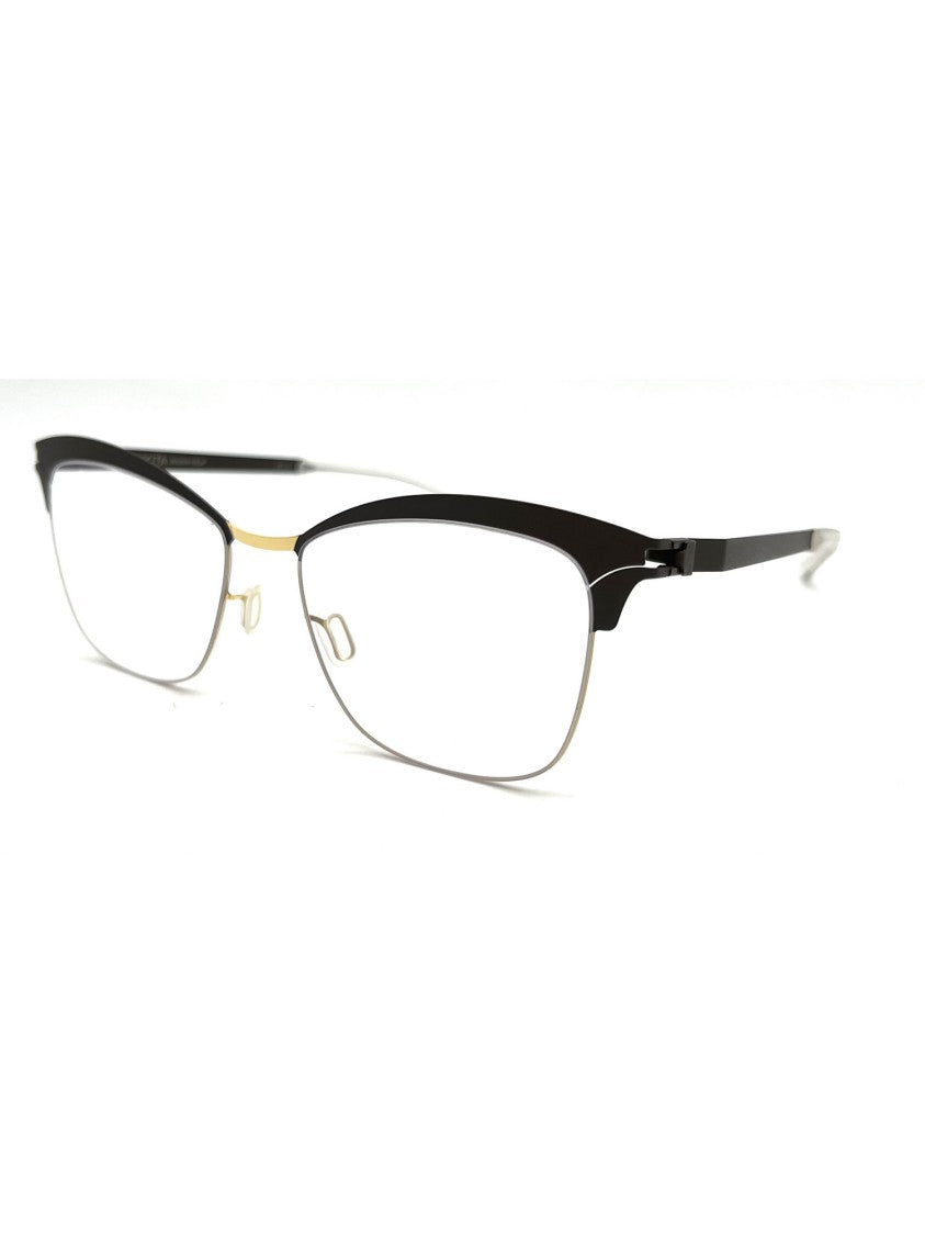 Mykita Cat-Eye Brown Aluminium Optical Frames By Mykita